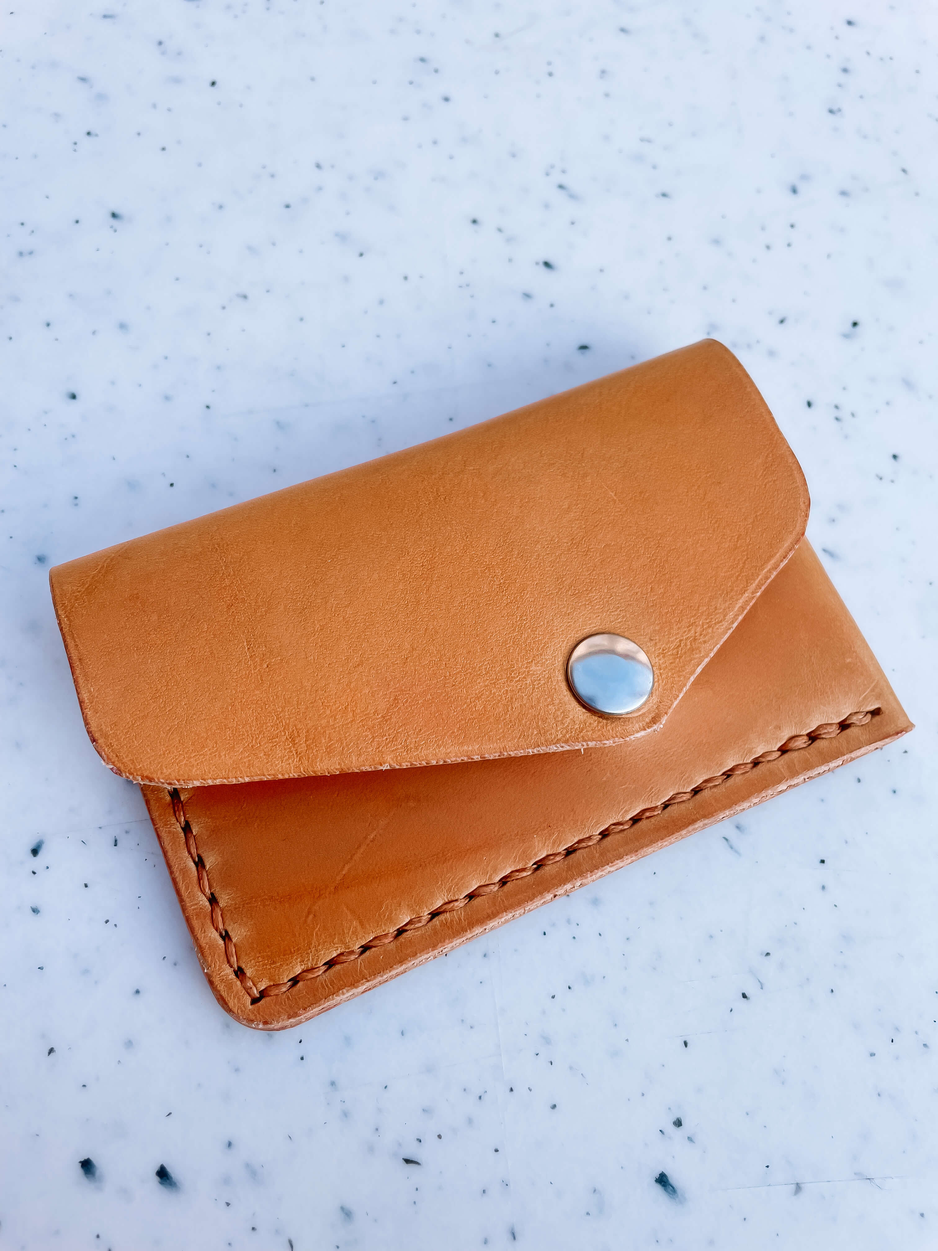 Workshop lederen portemonnee - Foto