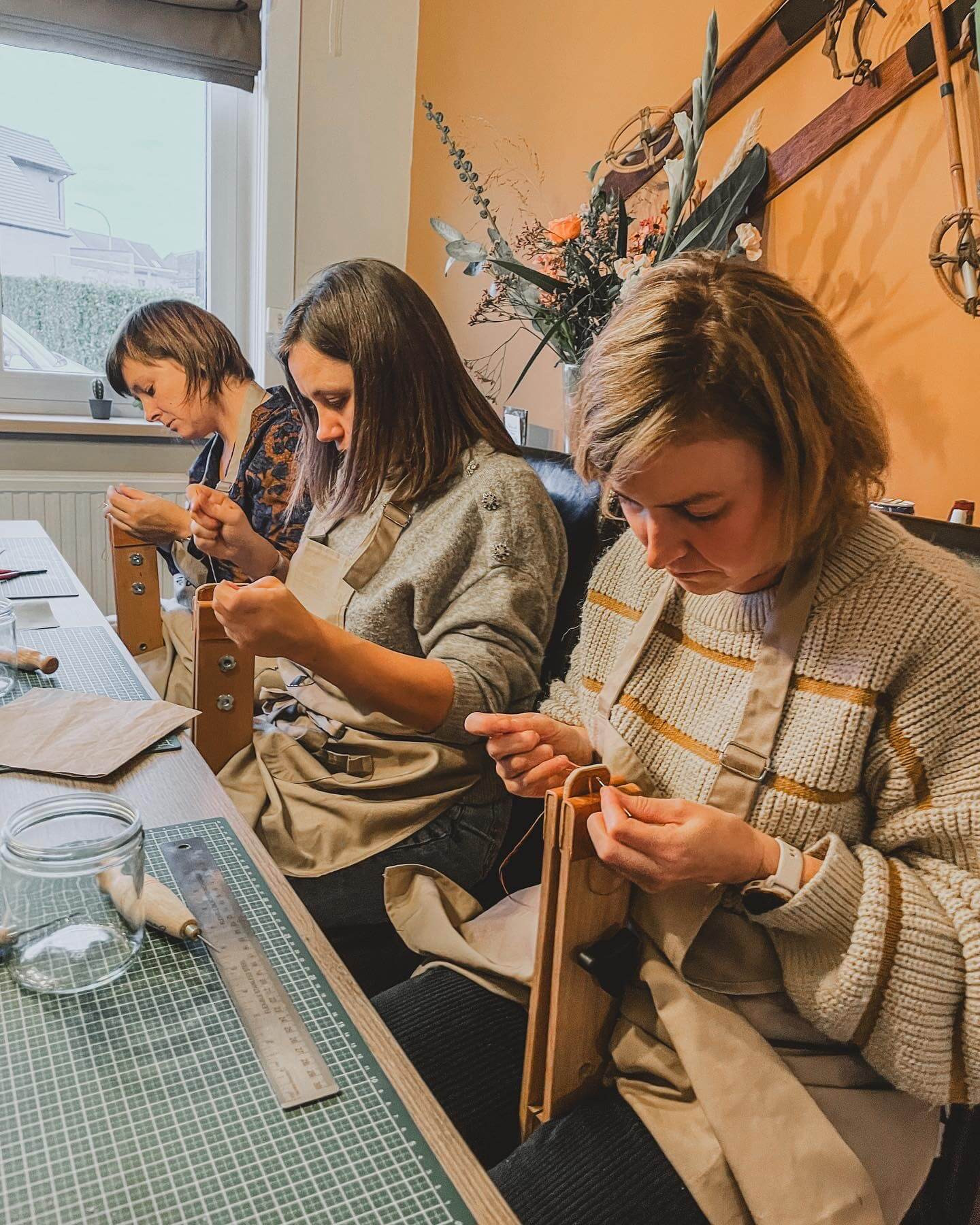 Workshop lederen sleutelhanger - Foto