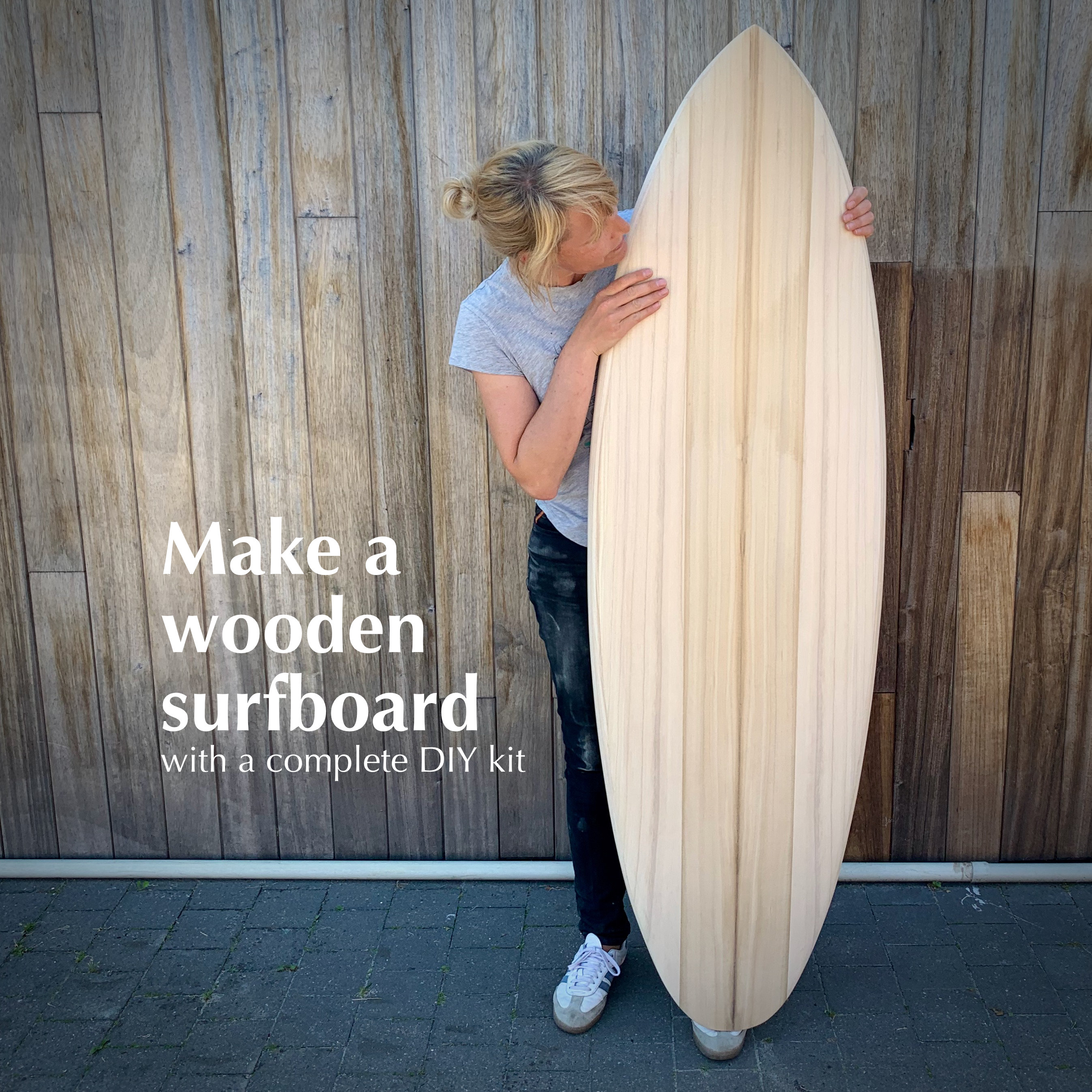 DIY pakket: Maak je eigen houten surfboard