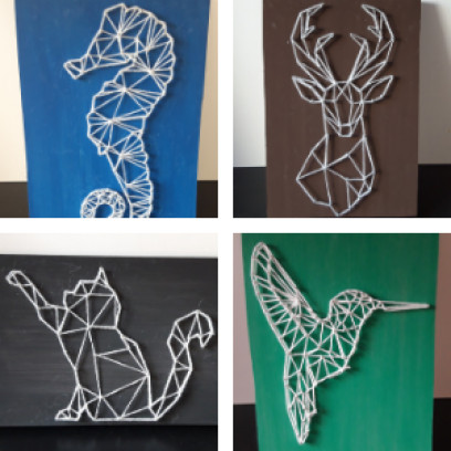 DIY pakket String art dieren