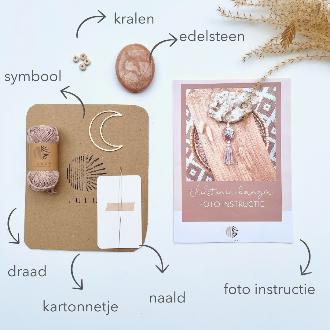 DIY pakket edelstenenhanger - Foto
