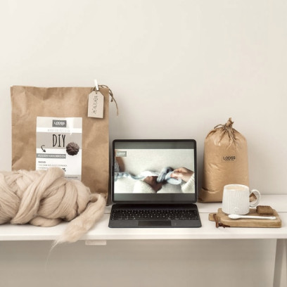 DIY pakket kussen handbreien