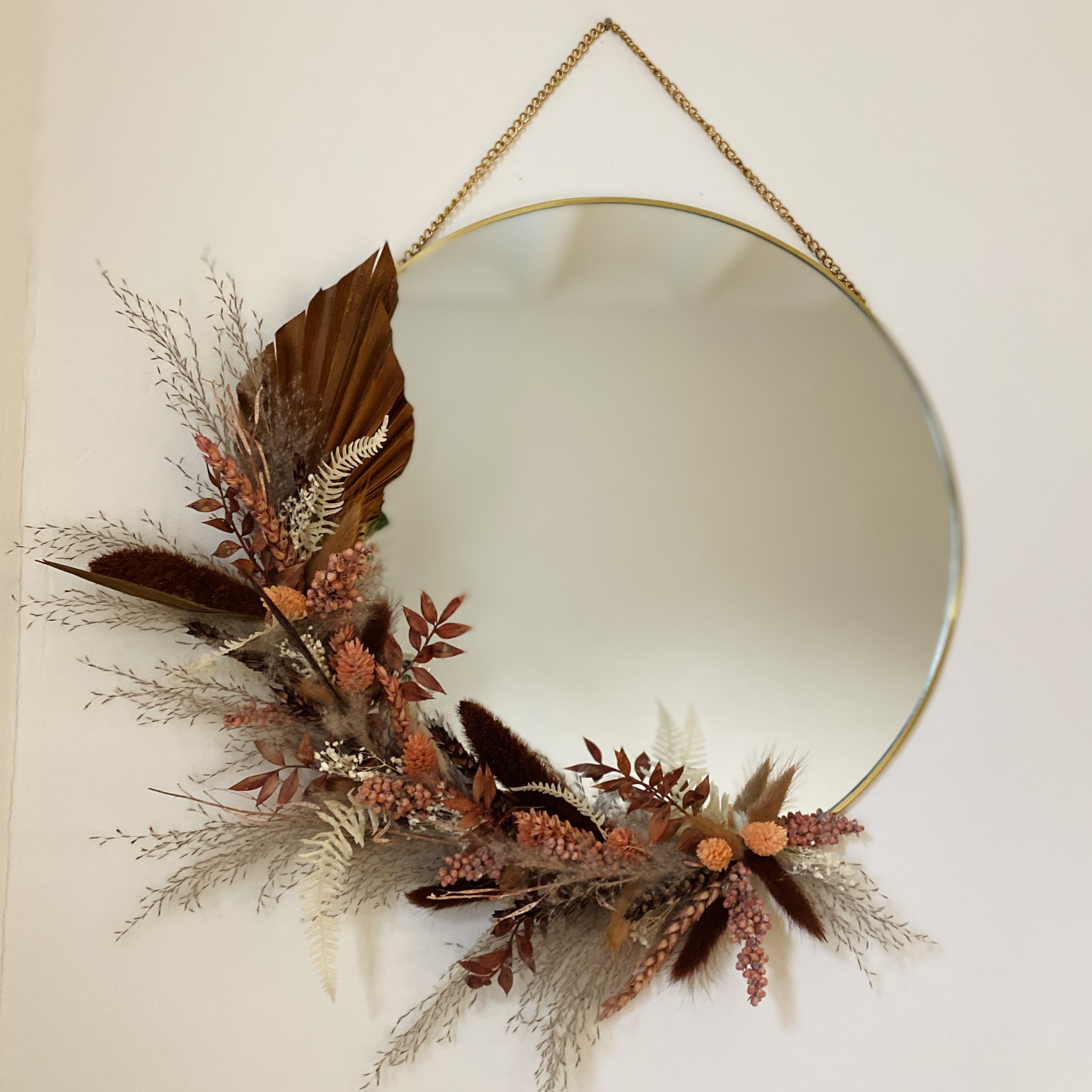 Droogbloemen spiegel Workshop - Foto