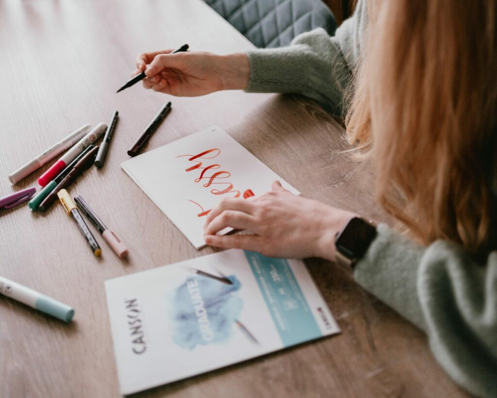 DIY brushlettering box (3-5 personen) - Foto