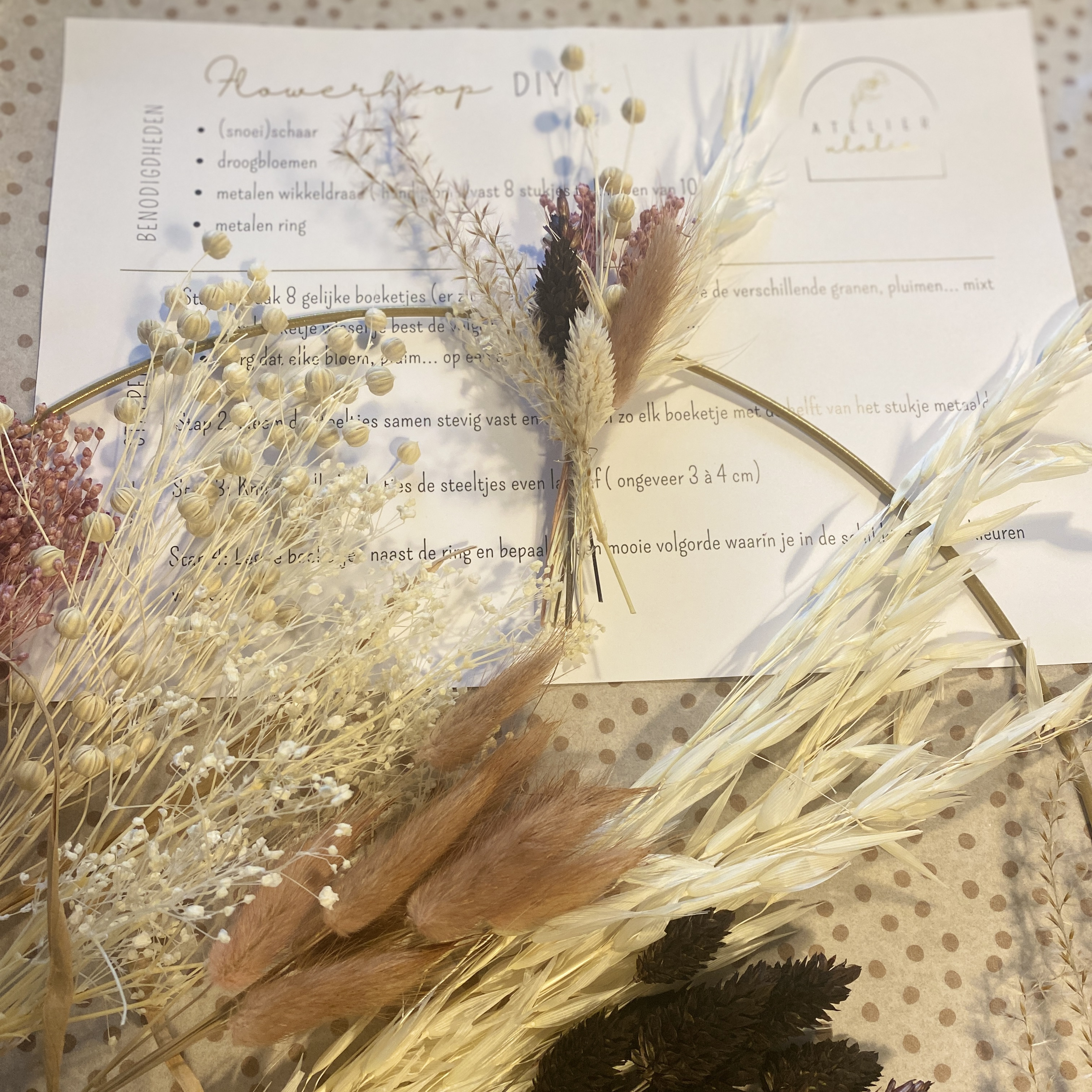 Doe het zelf pakket Flowerhoop - Foto