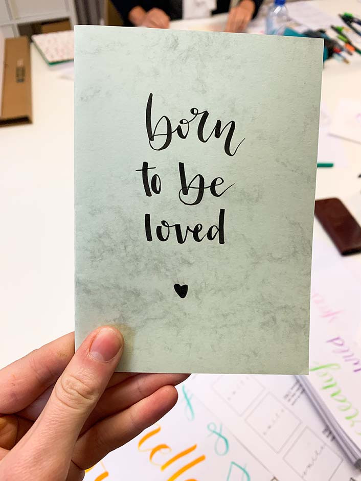 Workshop handletteren voor bedrijven - Foto