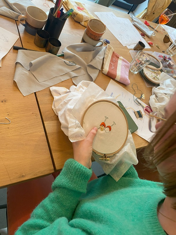 Logo Borduren op Totebag (privé groep) - Foto