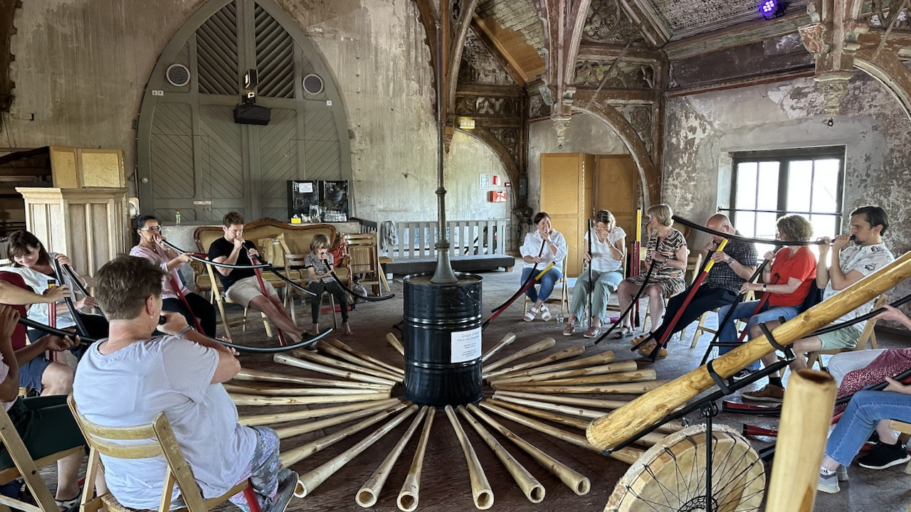 Workshop Didgeridoo leren spelen - Foto