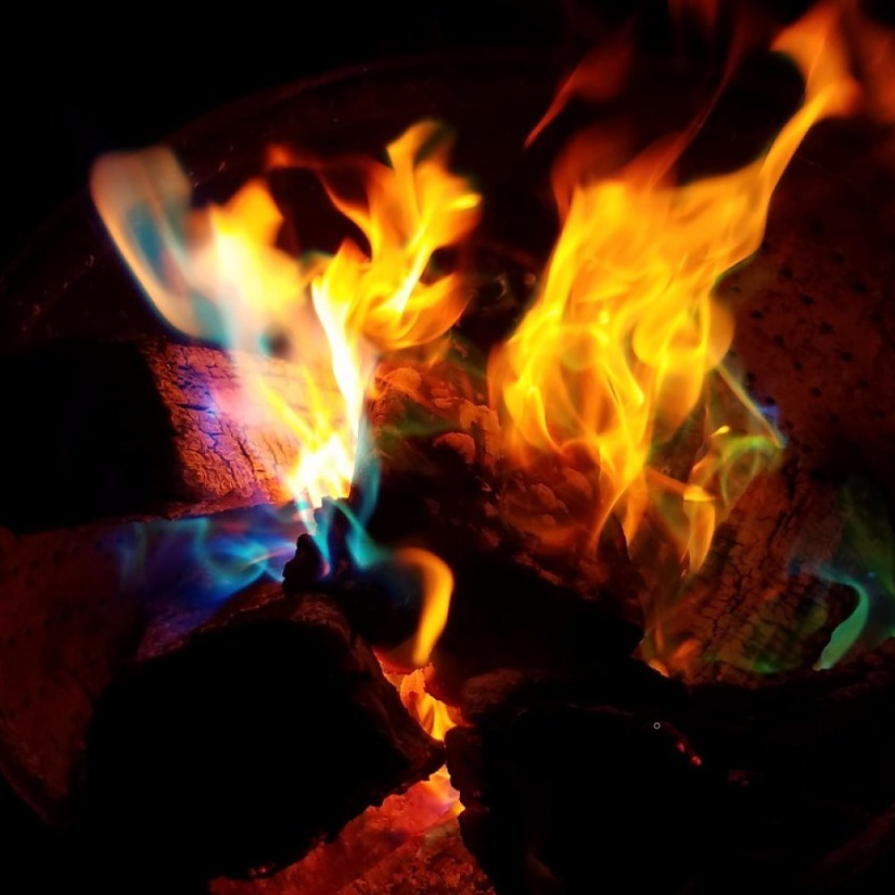 Workshop gekleurd vuur maken - Foto