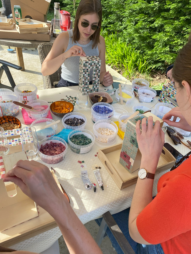 Workshop Mozaïeken Coasters walk-in voor events - Foto