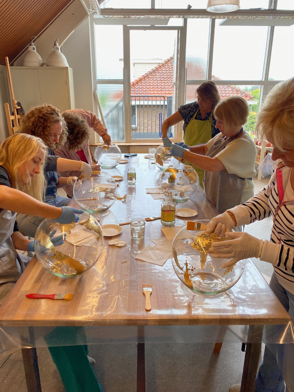 Creatieve workshop vaas beschilderen - Foto