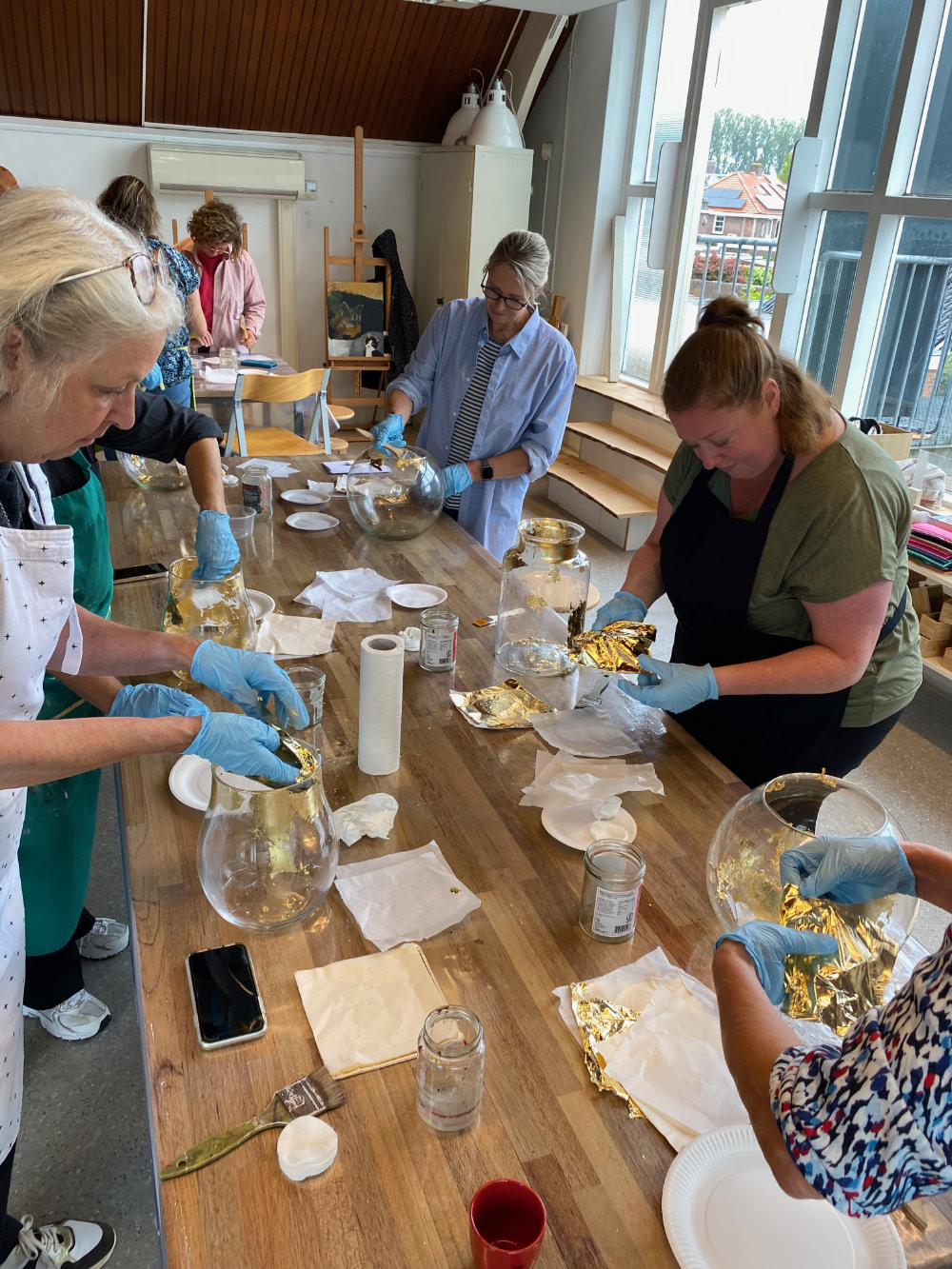 Creatieve workshop vaas beschilderen - Foto