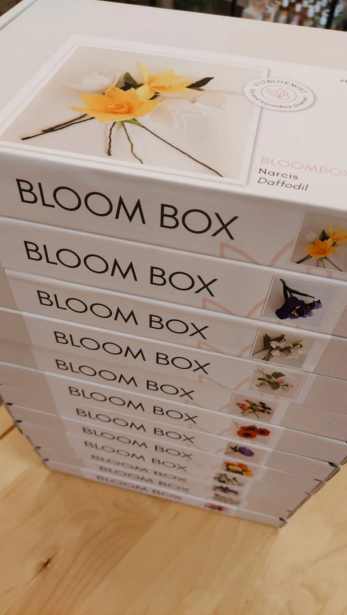 geboortebloem uit vilt - bloombox DIY kit