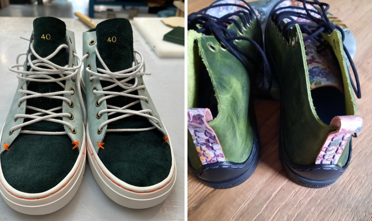Leren sneakers maken - workshop - Foto