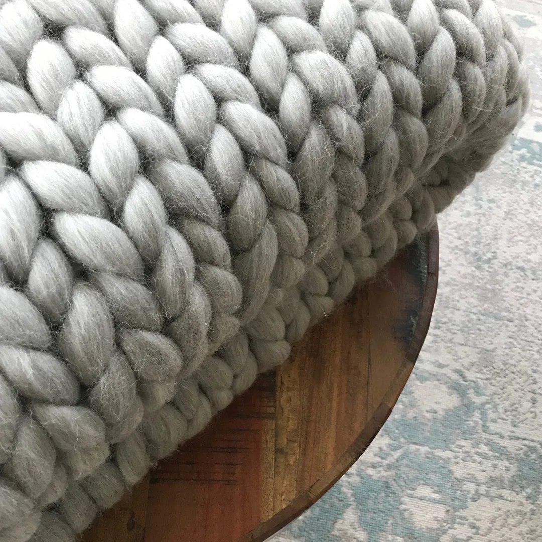 Woondeken XXL uit Naturel Merinowol - DIY kit