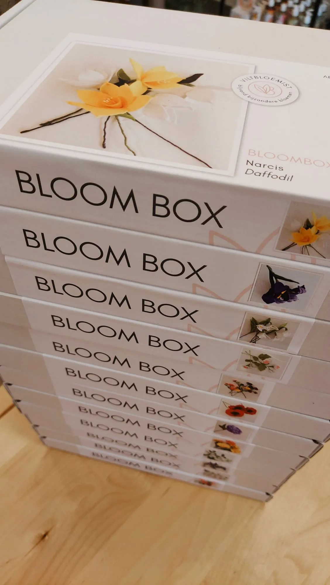 Geboortebloem uit vilt - 6 personen - DIY box - Foto