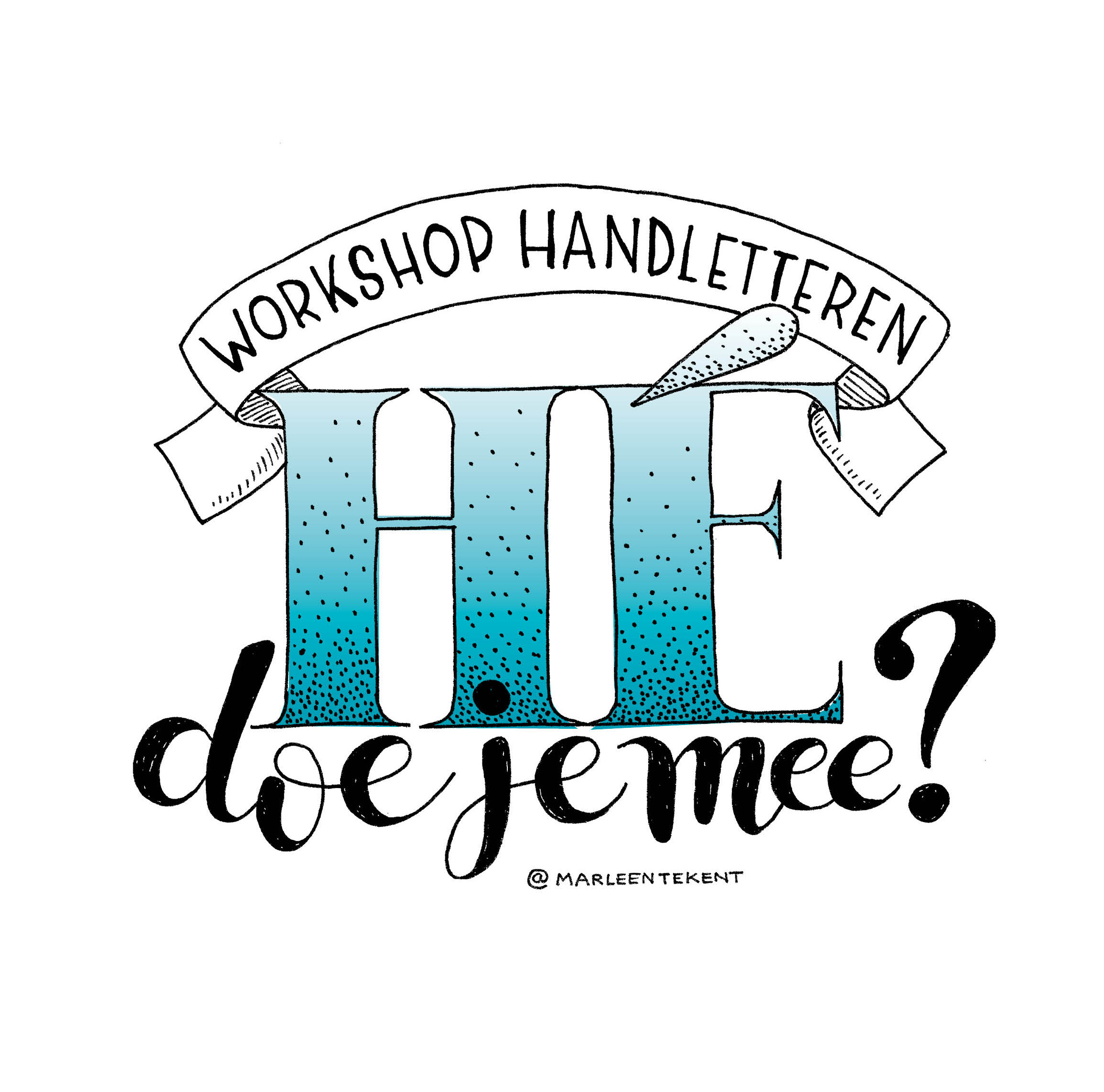 Workshop Handletteren - Foto