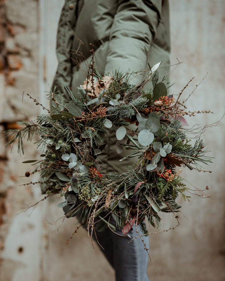 Kerstkrans en winterkrans workshops in heel Vlaanderen of op events