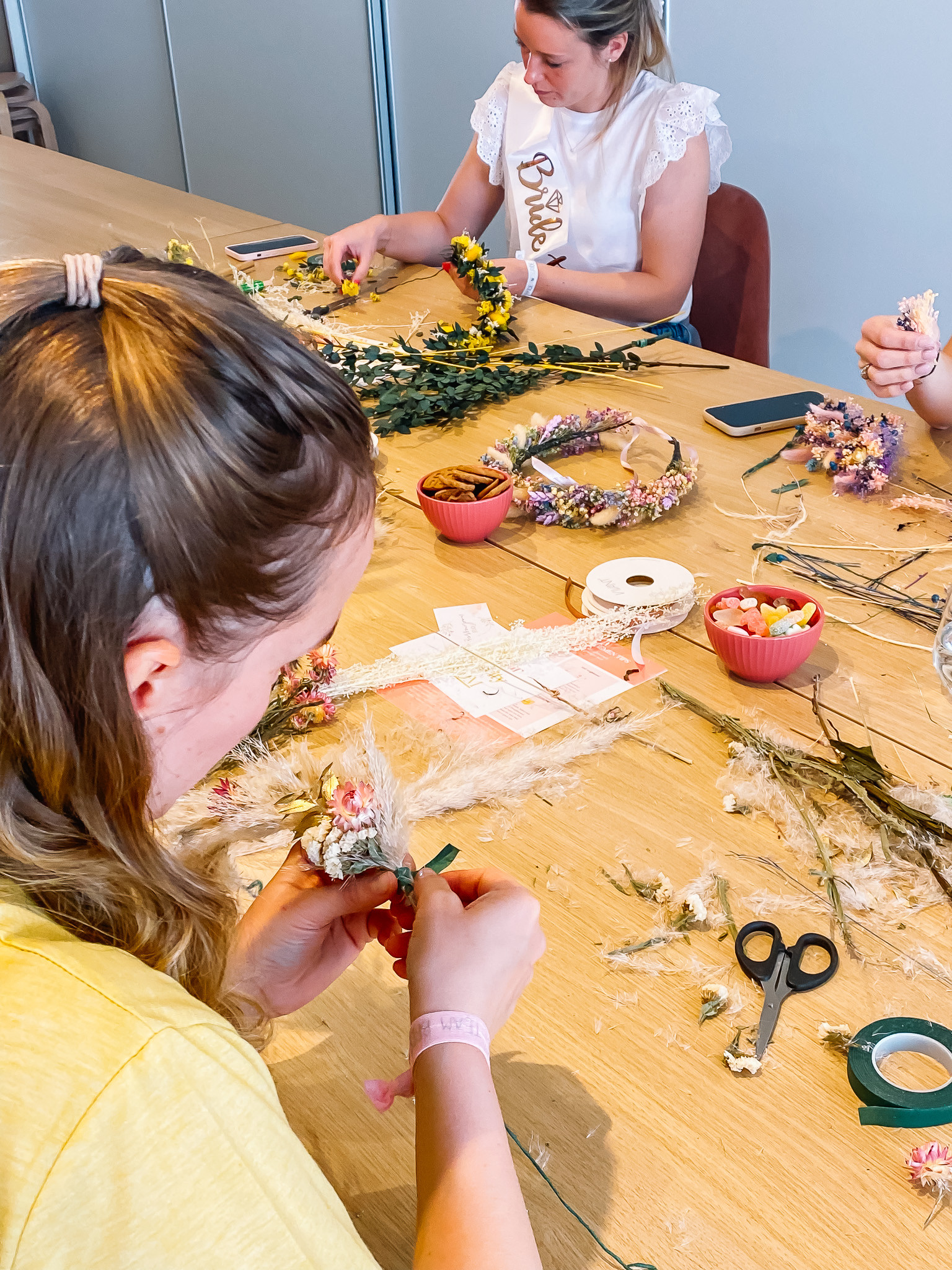 Workshop Droogbloemenkroon - Foto