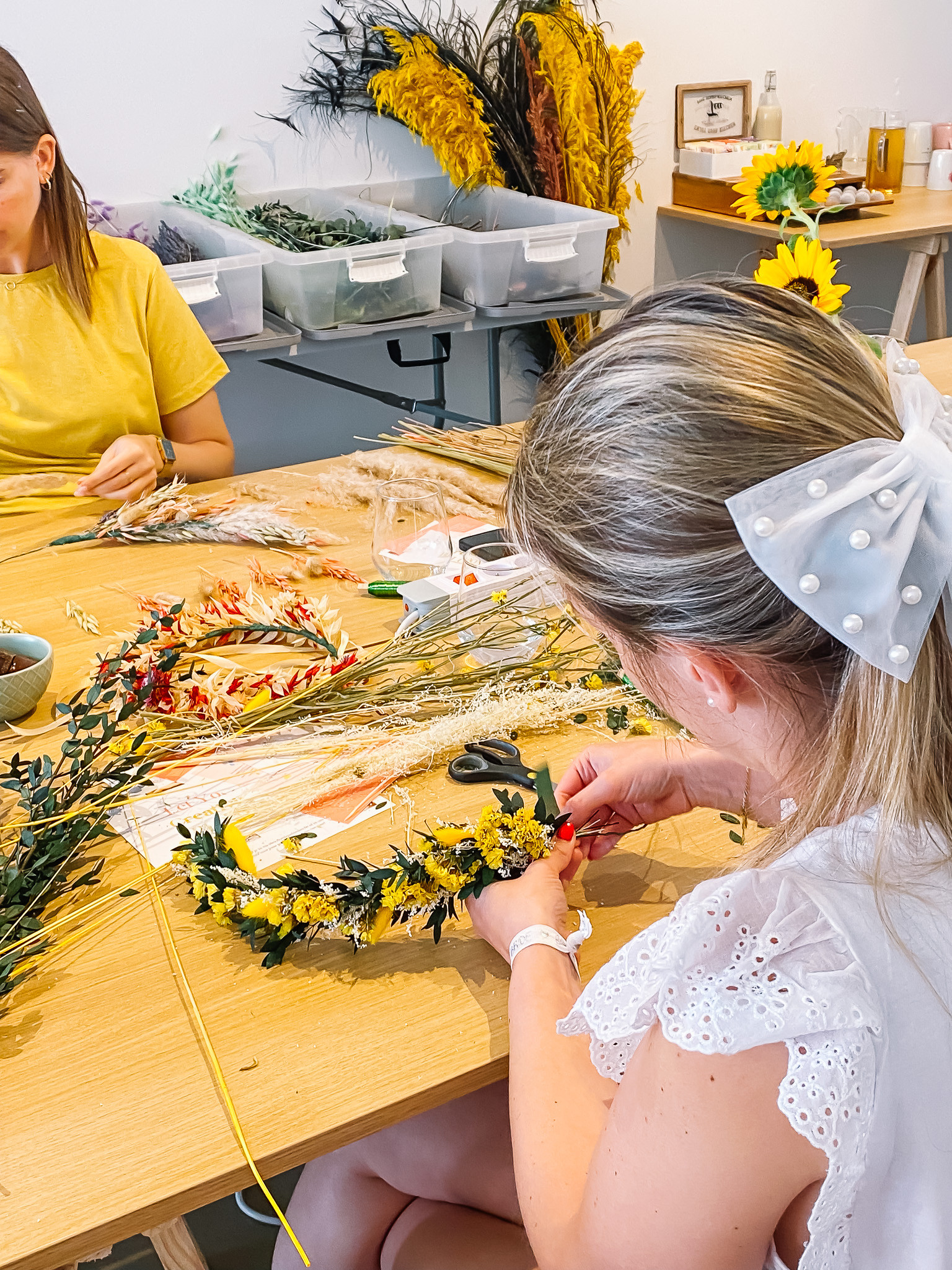 Workshop Droogbloemenkroon - Foto