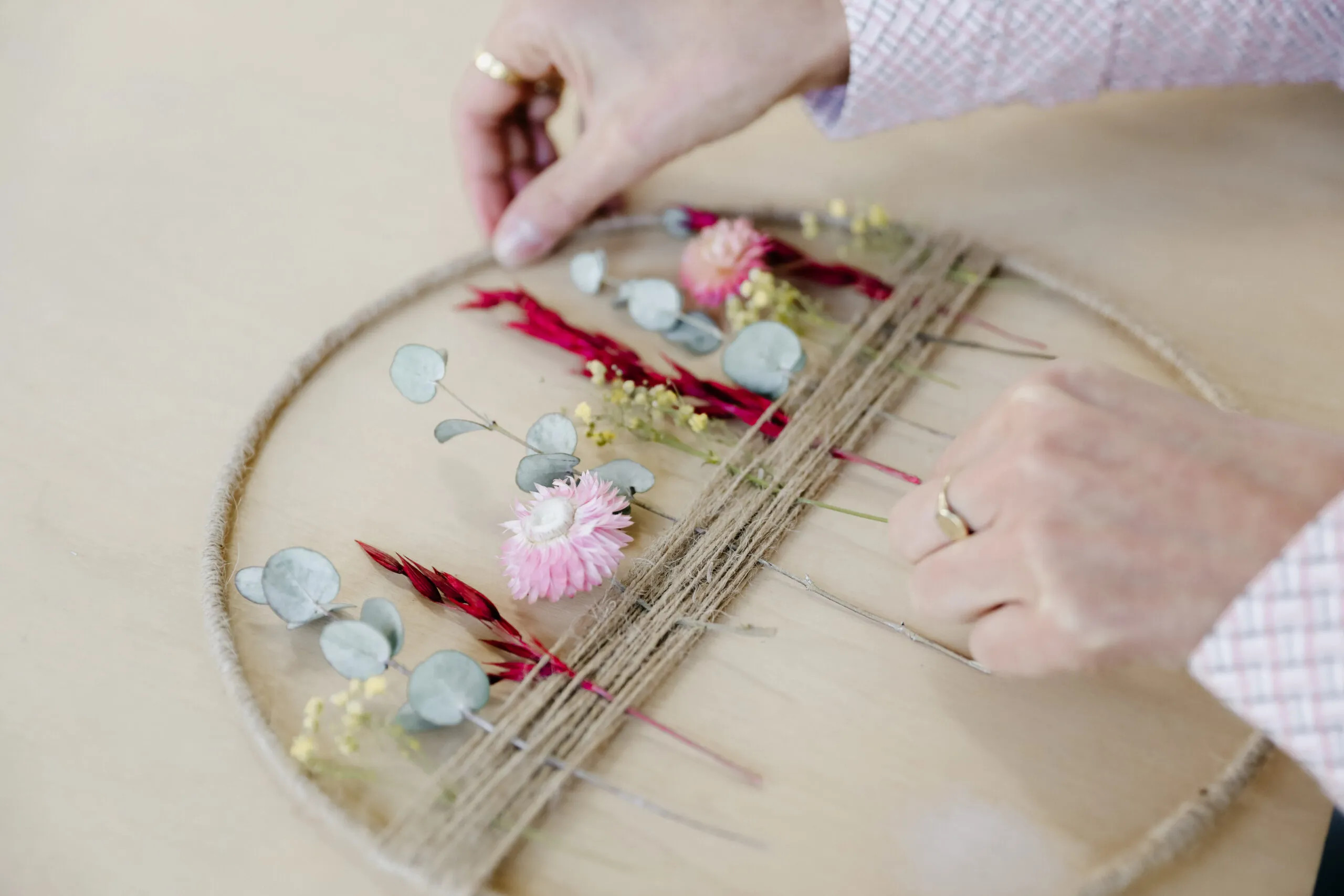 DIY pakket floral hoop special - Foto
