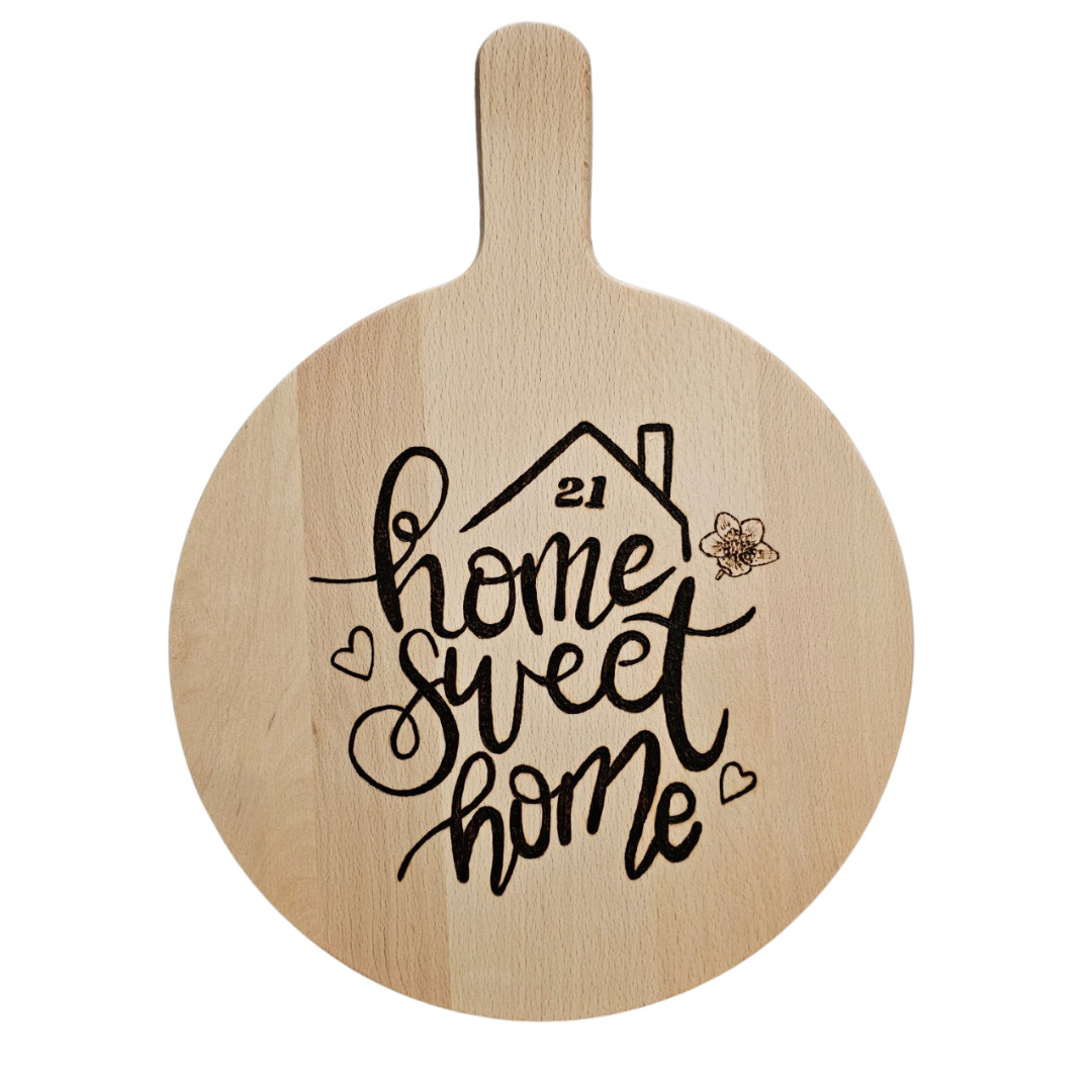 DIY pakket houtbranden / pyrografie snijplank Hollands Huisje - Foto