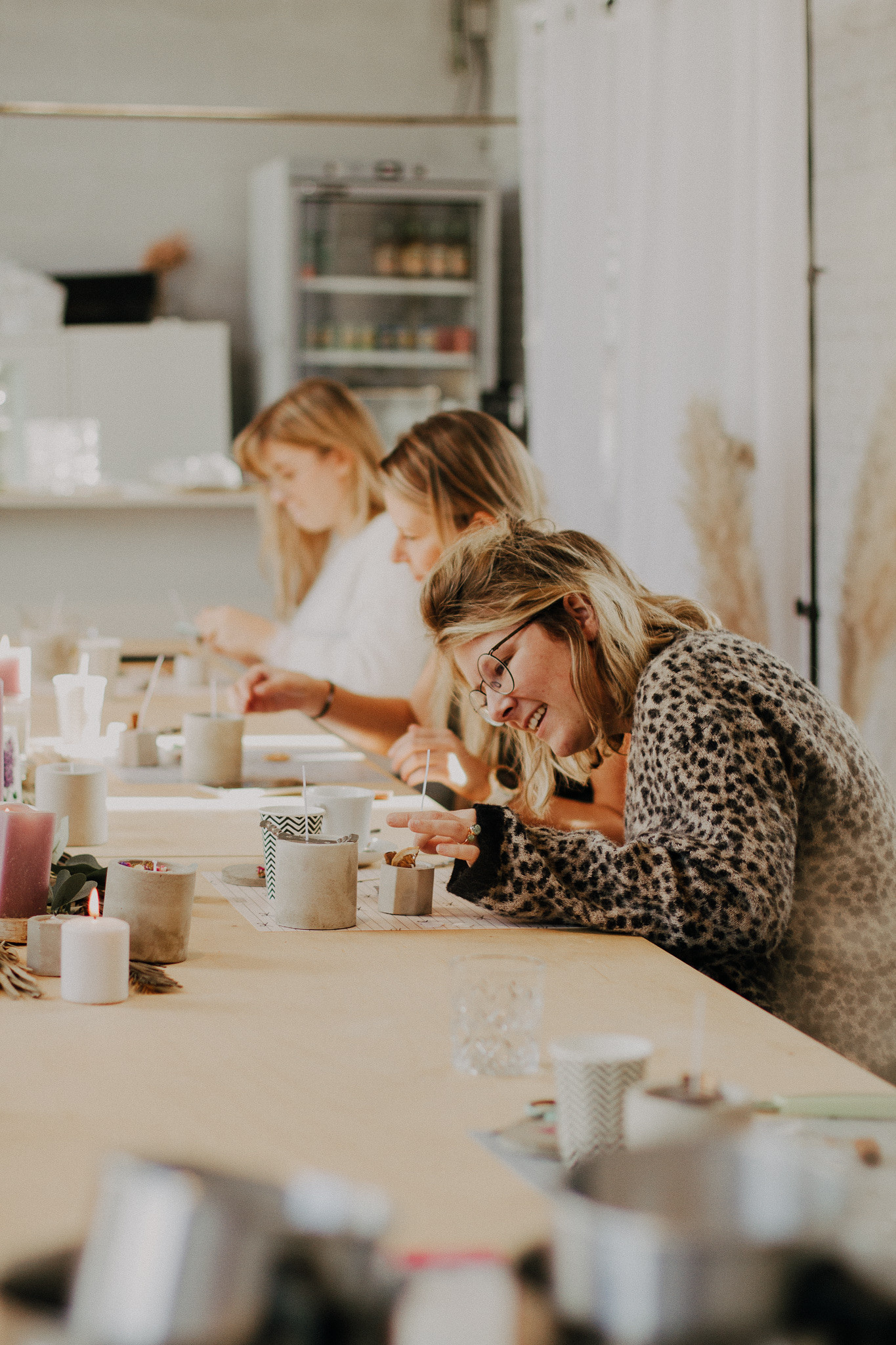 Ecologische geurkaarsen (beton) - workshop - Foto