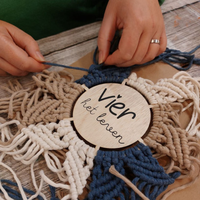 Workshop macramé decoratie voor een groep