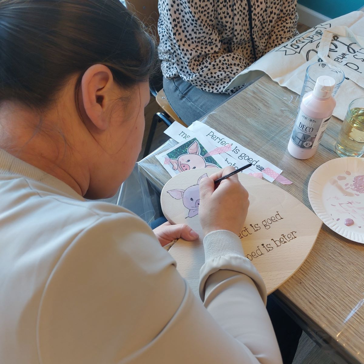 Workshop houtbranden voor een groep - Foto