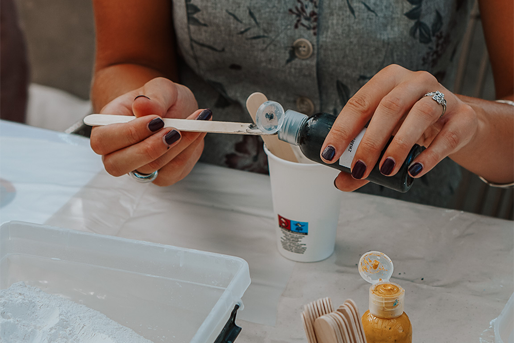 Creatief met jesmonite workshop voor bedrijven