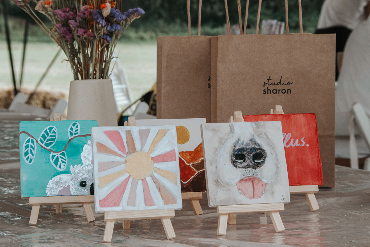 DIY pakket tegel beschilderen - Foto