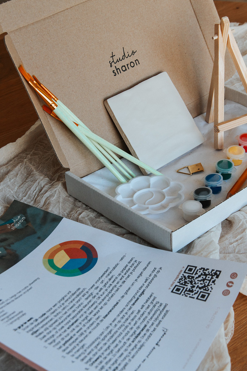 DIY pakket tegel beschilderen - Foto