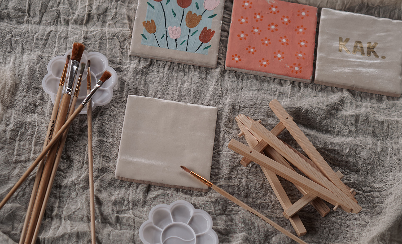 DIY pakket tegel beschilderen - Foto