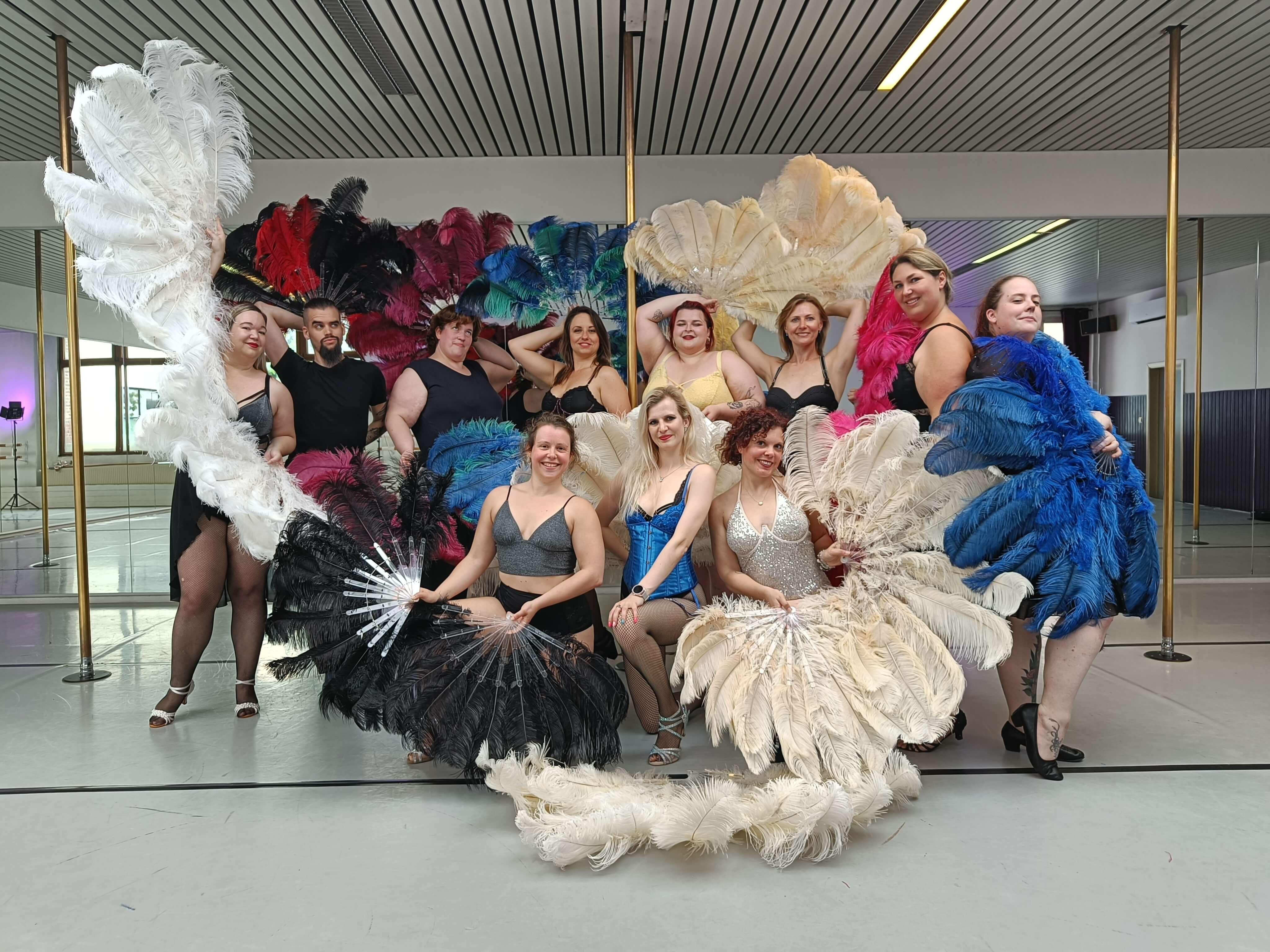 Burlesque Featherfan workshop - Foto