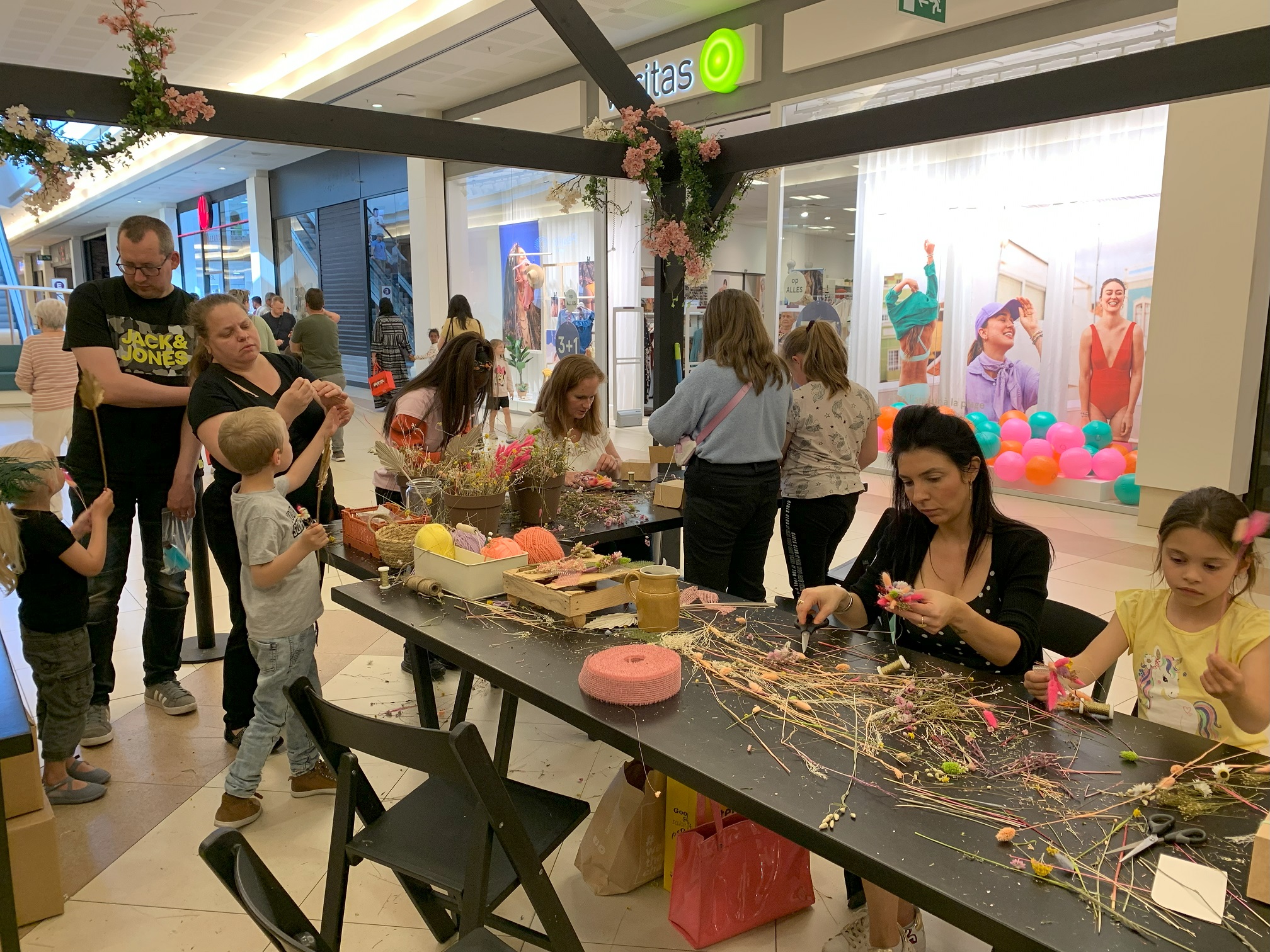 Walk-in workshop droogbloemenboeket in vaasje