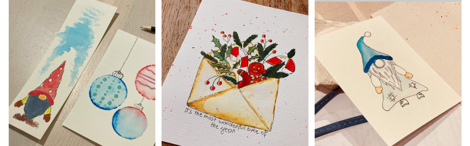 Aquarel kerstfiguren maken in Lommel