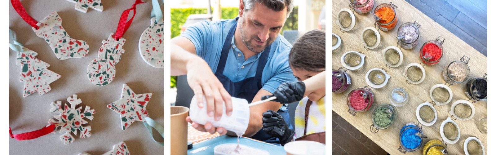 Terrazzo workshop kerst in Reet