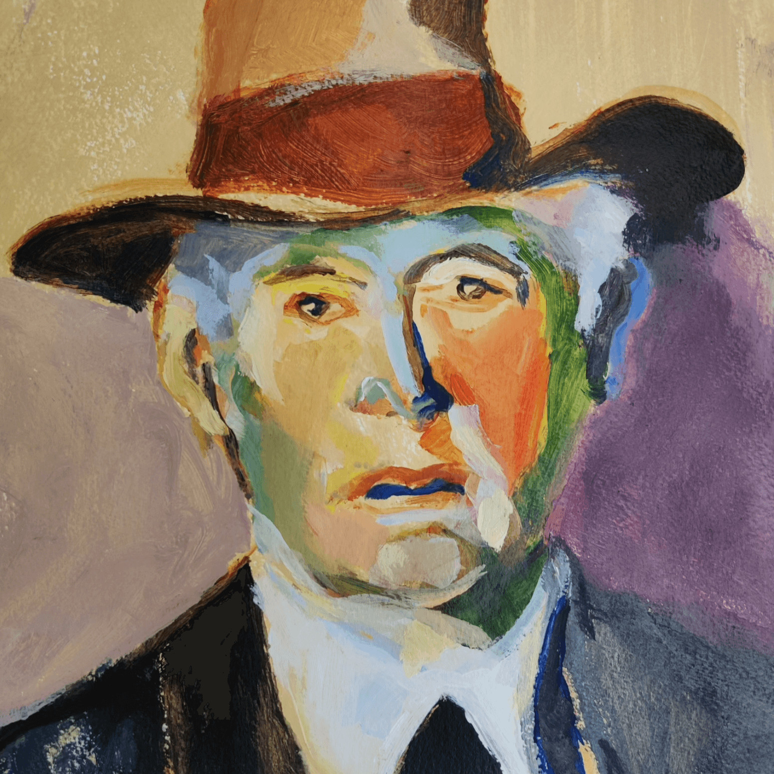 Expressief portret - Foto