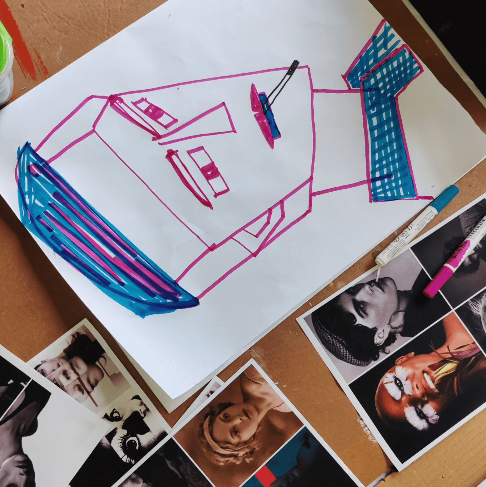 Expressief portret - Foto