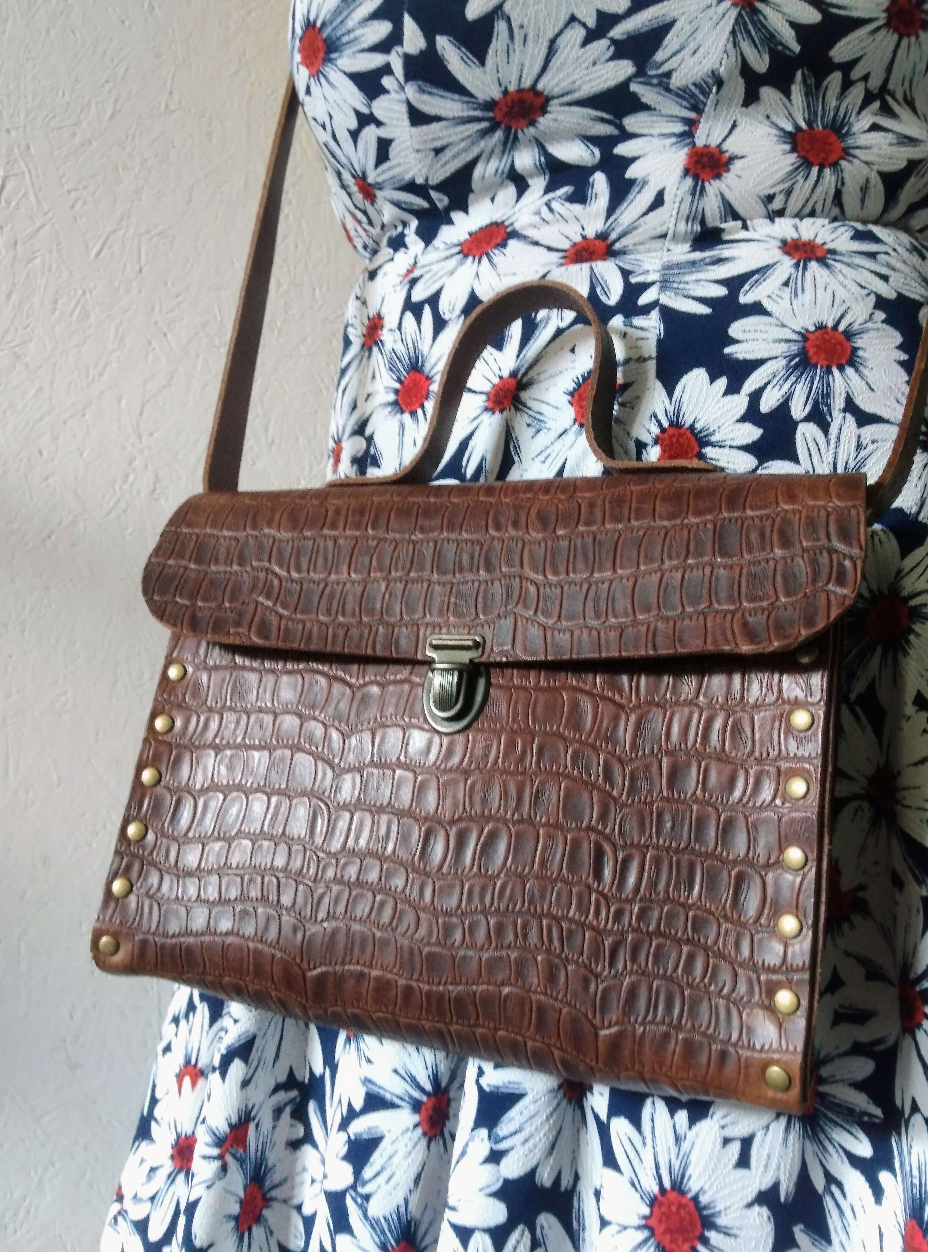 Workshop lederen handtas Classic of Diva - Foto