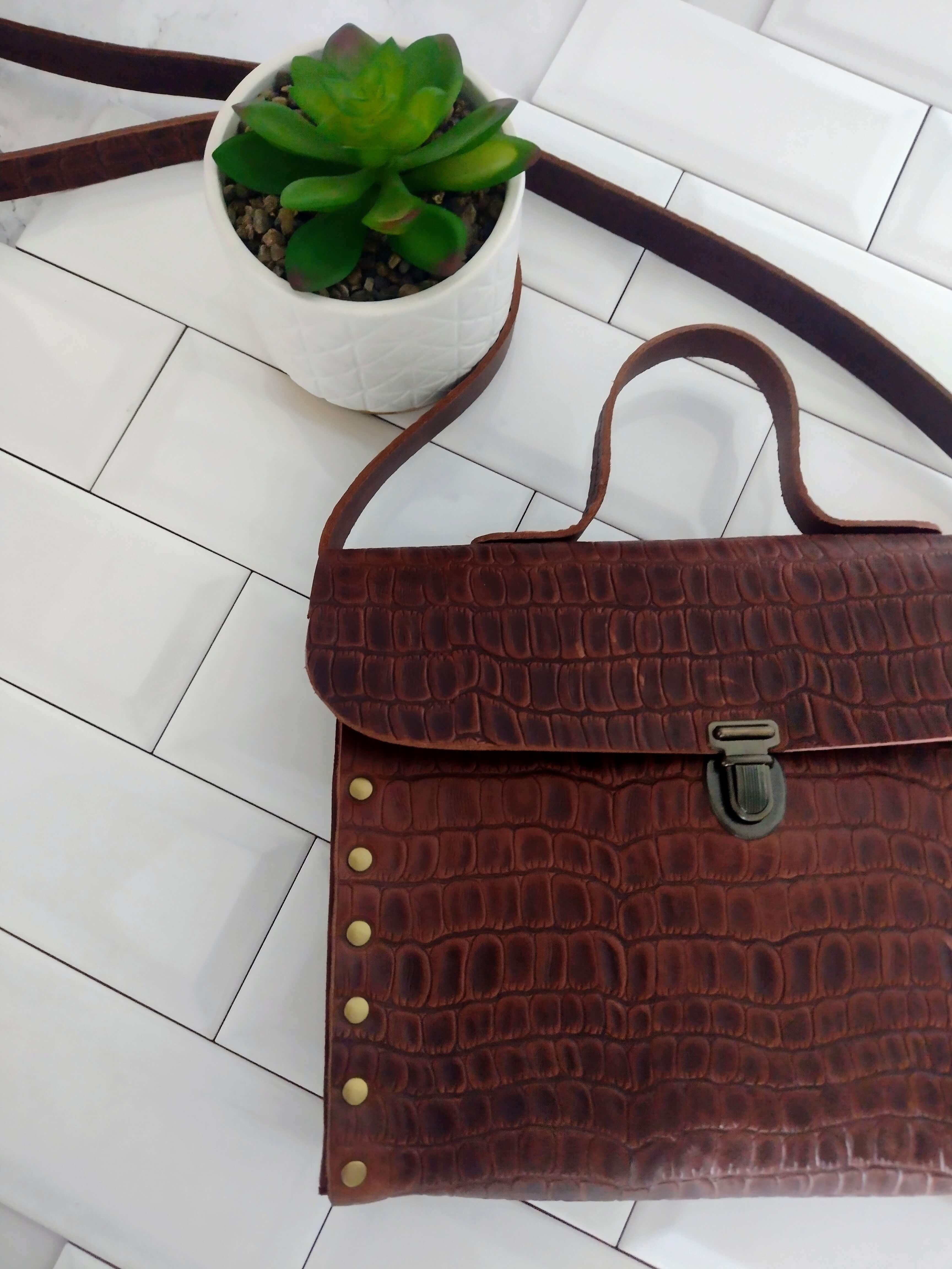 Workshop lederen handtas Classic of Diva - Foto