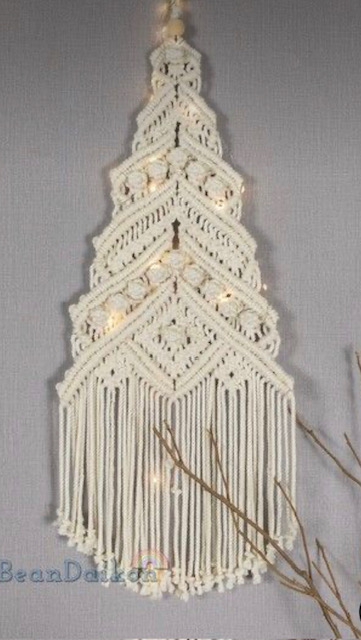 Kerstboom macramé