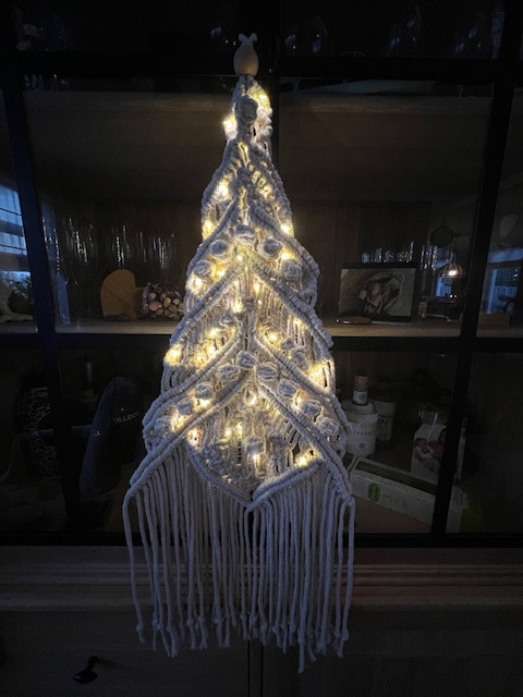 Kerstboom macramé - Foto