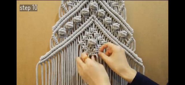 Kerstboom macramé - Foto