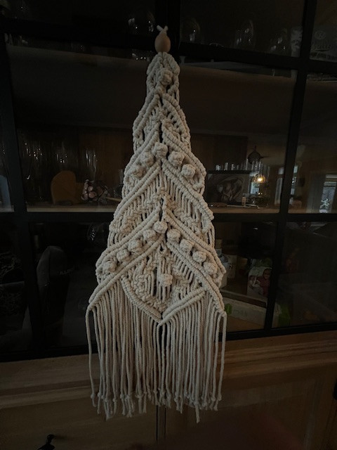 Kerstboom macramé - Foto