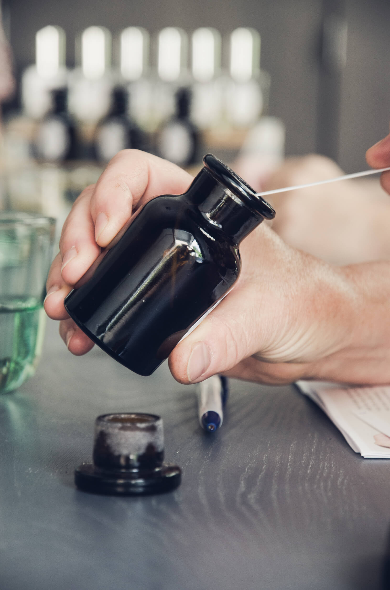 Natuurlijk parfum geurtasting - Foto