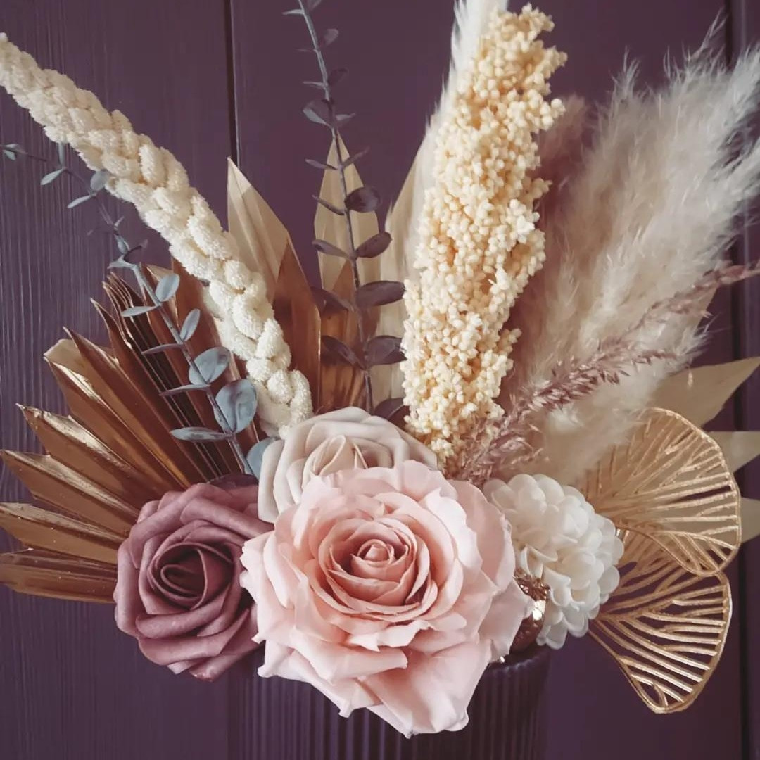 Pampas & Droogbloemenvaas vullen - Foto
