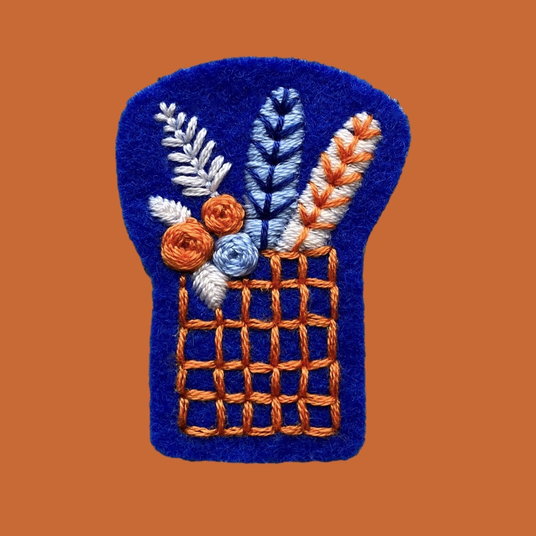 Borduurpakket DIY Broche - Foto