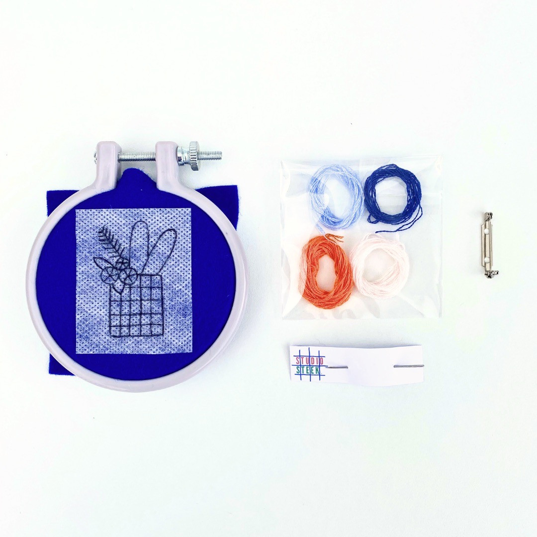 Borduurpakket DIY Broche - Foto