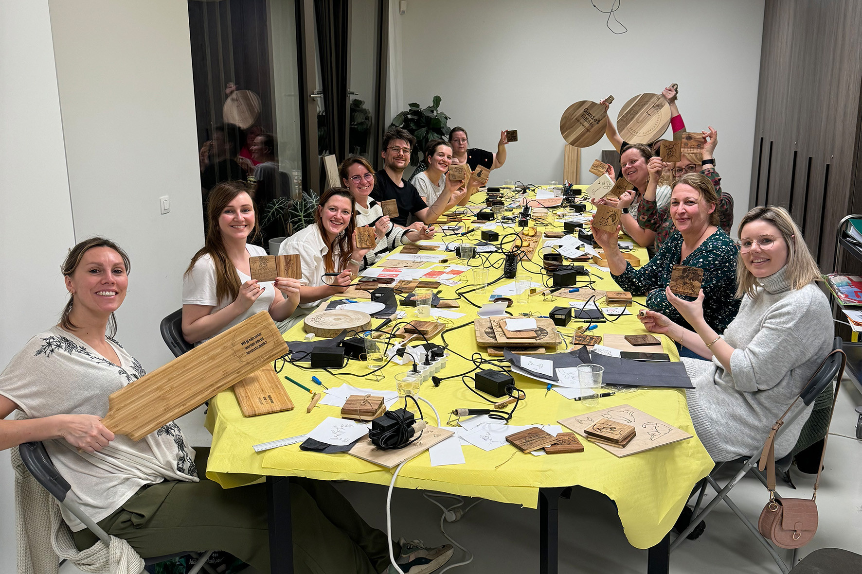 Houtbrand workshop (woodburning) - Foto